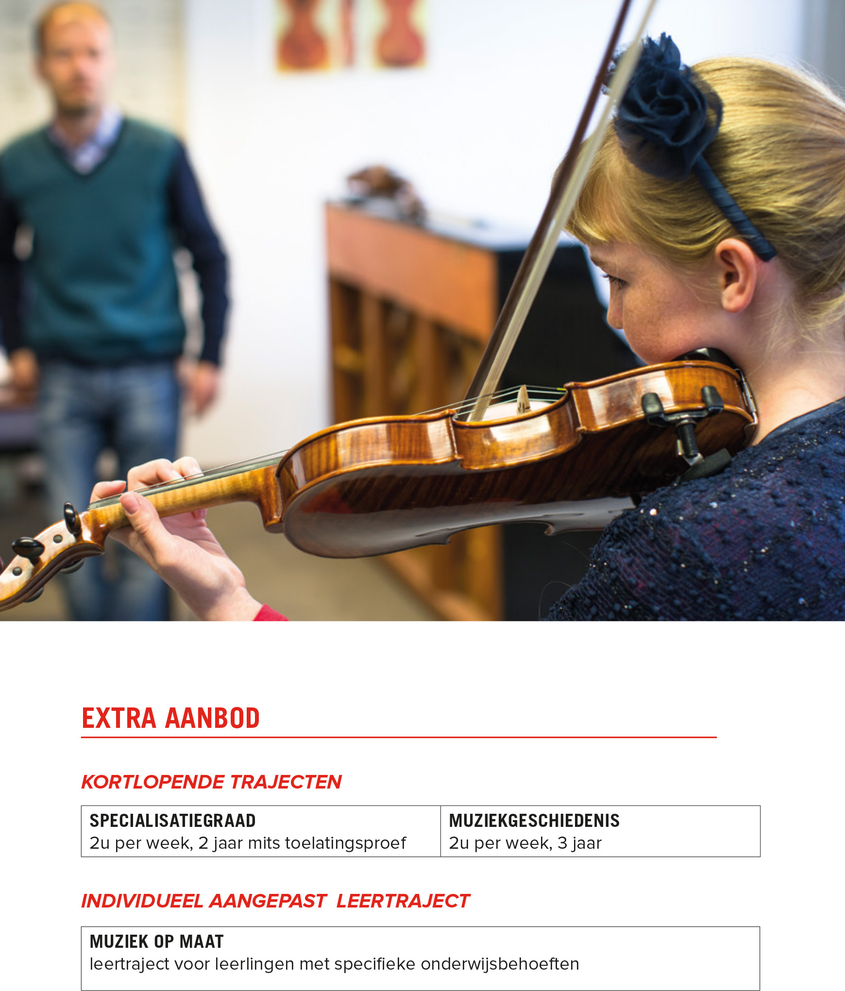 leertraject klassiek oude muziek Pop/Jazz Stedelijk